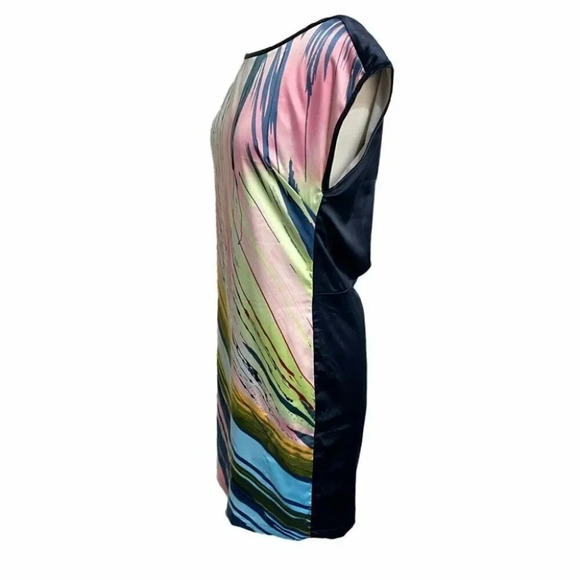 Forenza 2 multicolor abstract satin dress - Picture 4 of 7